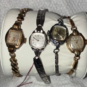Vintage Women's Watch Set - Gold and Silver Tones